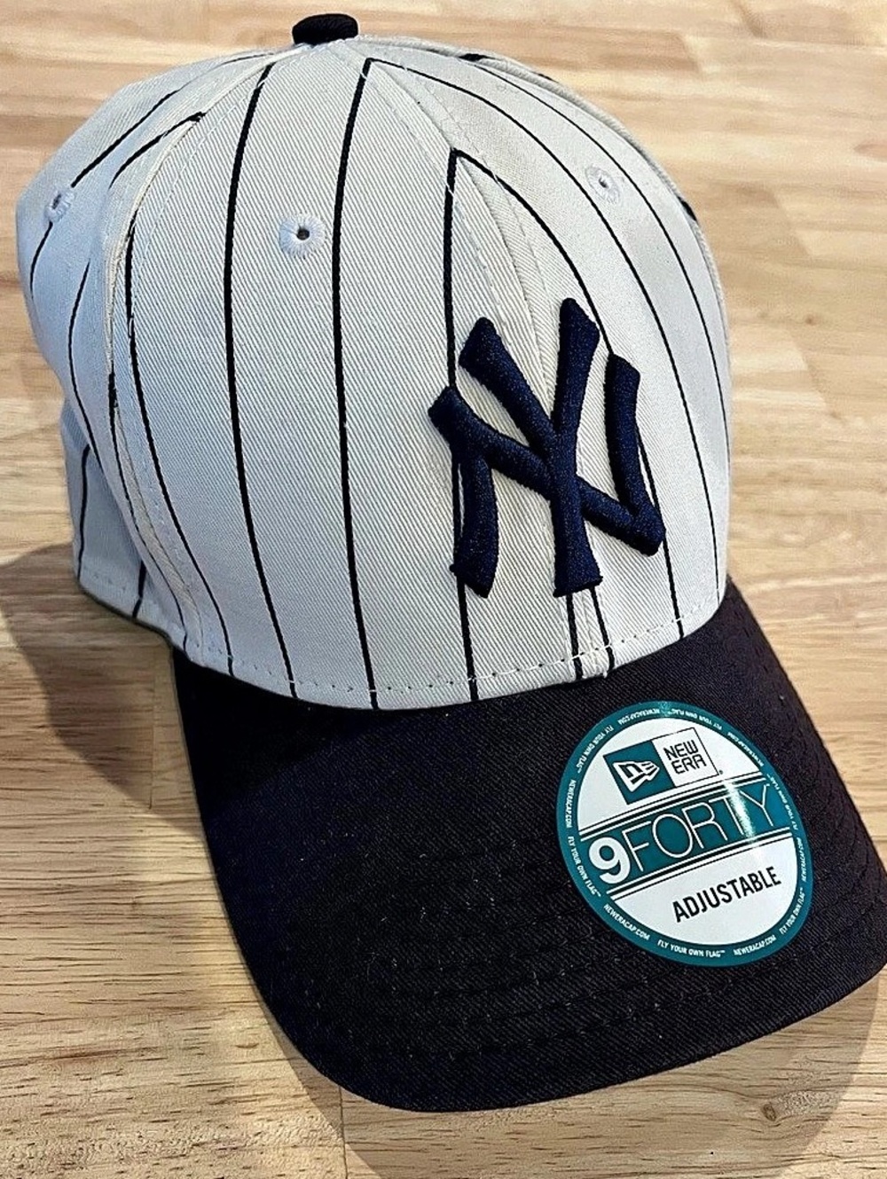 New Era New York Yankees MLB Pinstripe 9FORTY Adjustable Hat